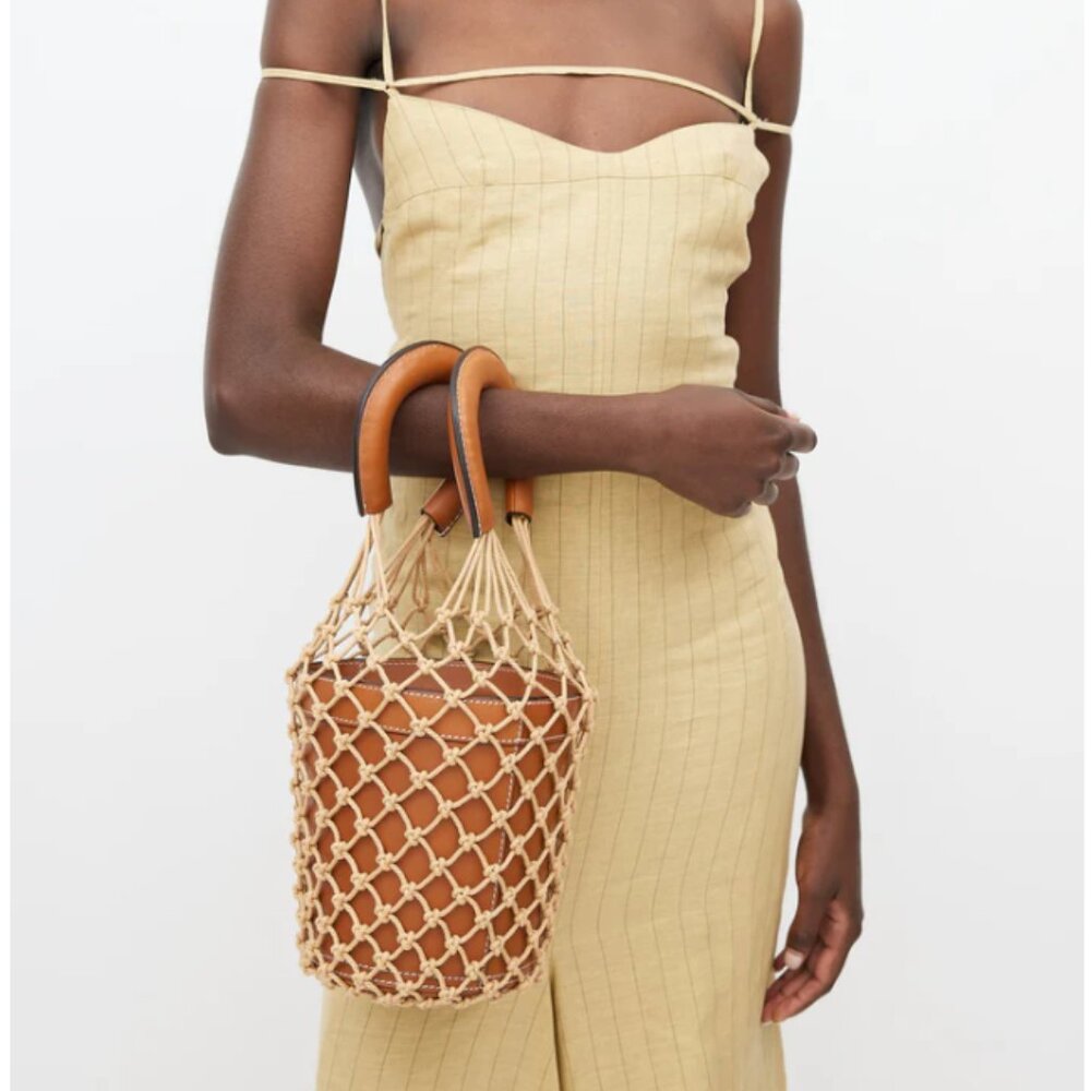 Staud Moreau Macrame Bucket Bag